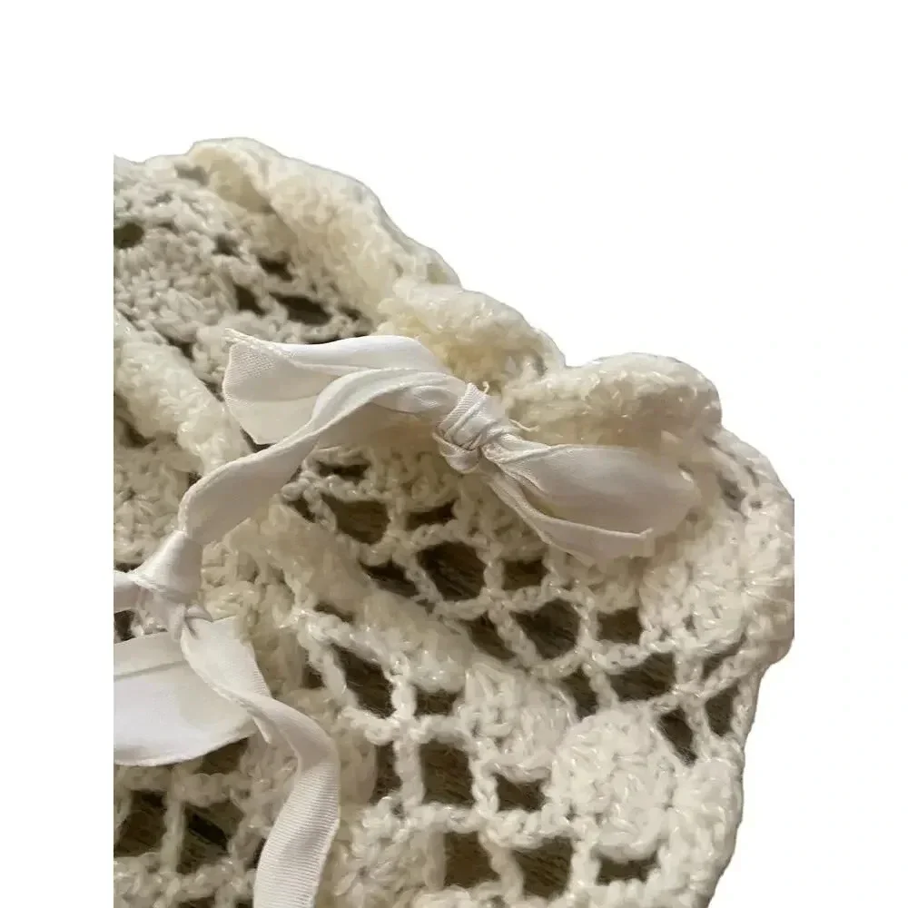 Vintage Crochet Knitted Lace Hat baby